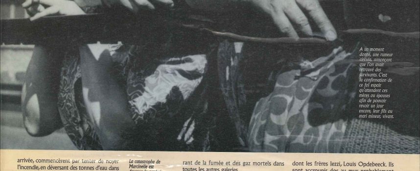 il y a 60 ans, Marcinelle, Bois du Cazier…